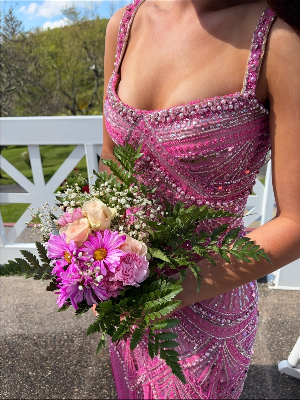 albina dyla blush dress